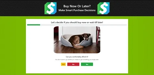 Buy Now or Later home page